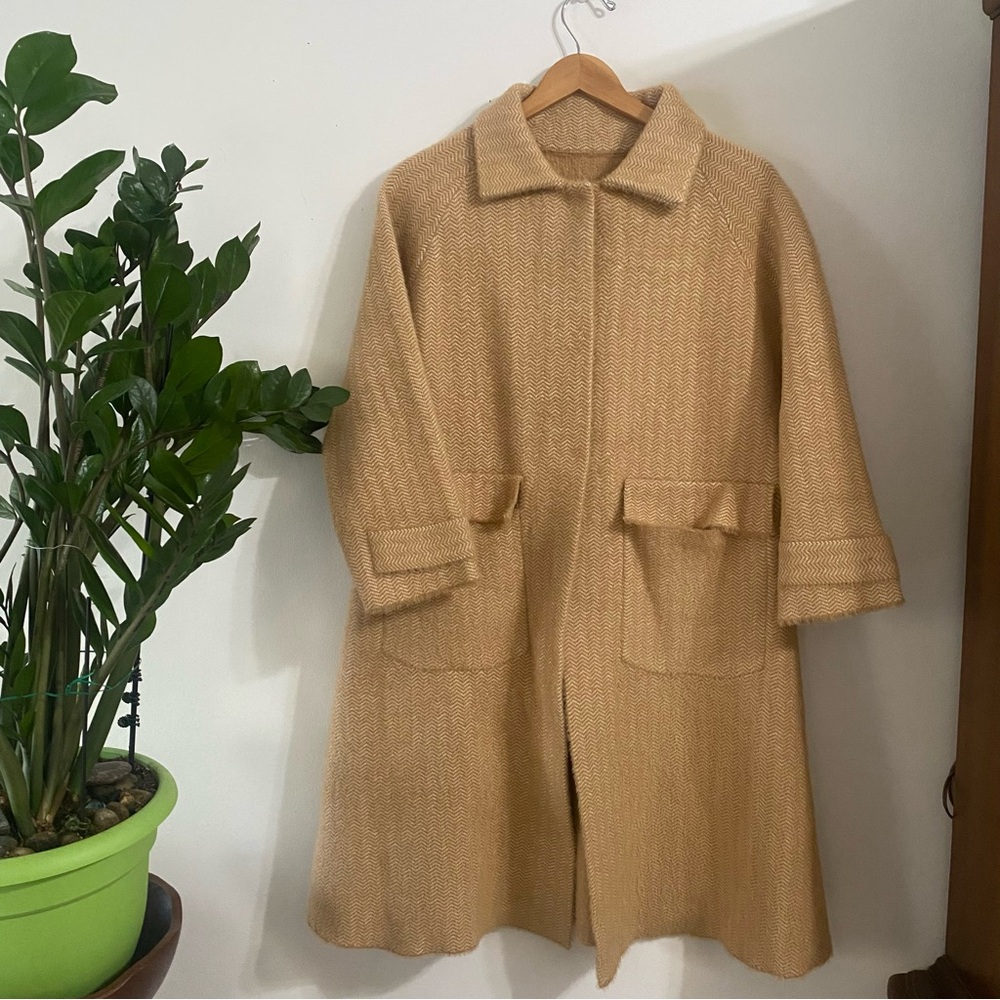 Source Unknown Tan Women's Cape Coat